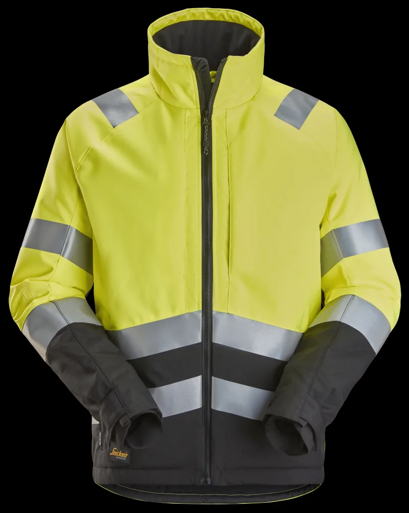 Snickers Workwear 1153-6604 Vinterjacka varsel, gul/svart XXL