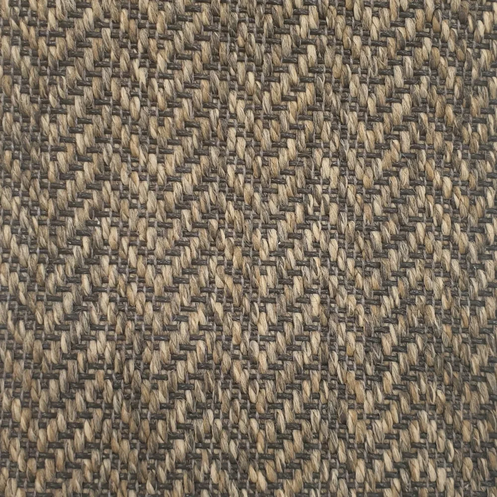 Heltäckningsmatta Brun Herringbone 66 400cm | Stuvbutiken