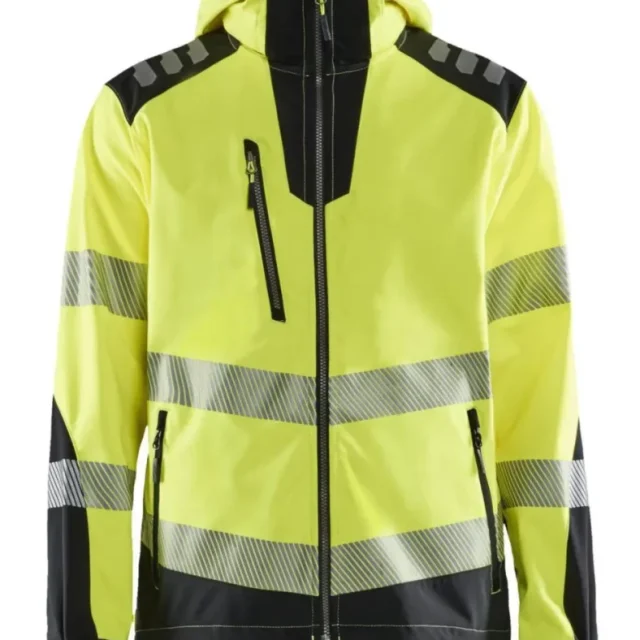 Blåkläder 449125133399L Softshelljacka varselgul/svart Stl L