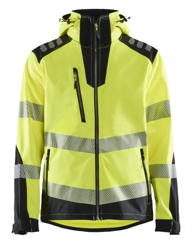 Blåkläder 449125133399L Softshelljacka varselgul/svart Stl L