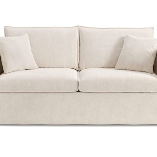 Travstad 3-sits Bäddsoffa med HVILA Bäddmadrass 140x200 cm Memoryskum med Tvättbar klädsel