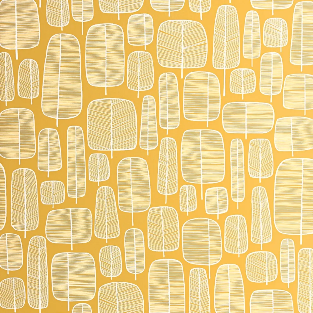 Kinfolk Little Trees Yellow Misp1228 Gul Tapet - Midbec | Stuvbutiken