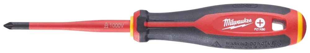 Milwaukee Tri-Lobe VDE Skruvmejsel 3-sidigt antirullhandtag PZ3 x 150 mm - Bild 2