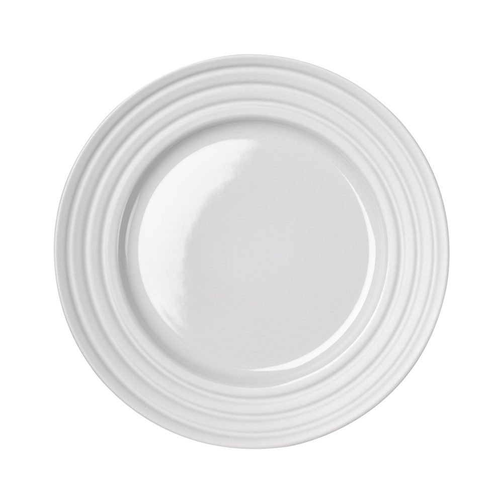 Lines assiett Ø21 cm, Vit