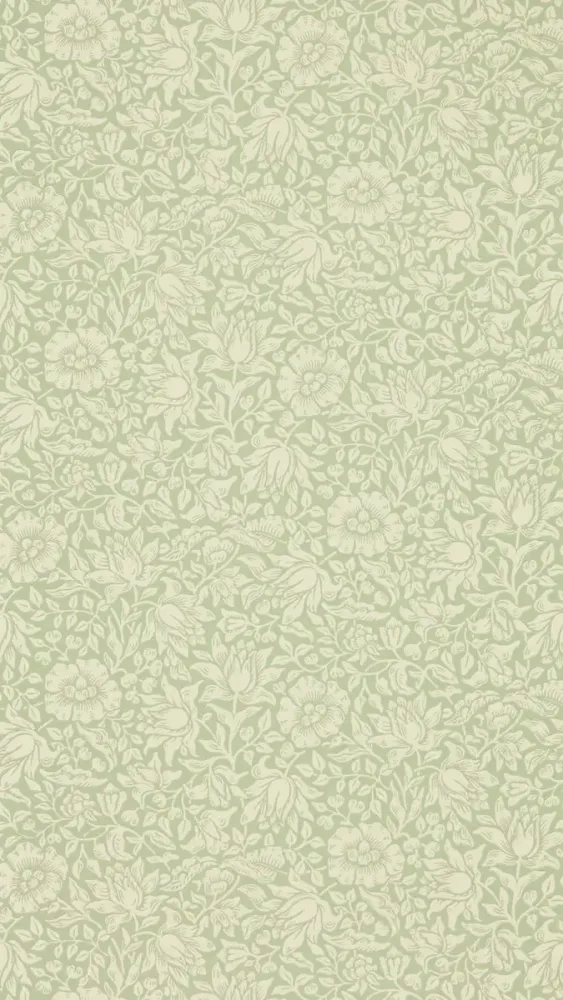 Morris & Co - Mallow Apple Green Melsetter Wallpapers