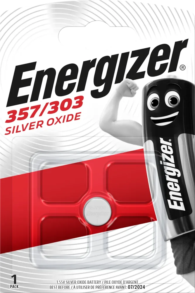 Energizer Silveroxid Knappcellsbatteri 364/363, 1,55 V 6,8 x 2 mm