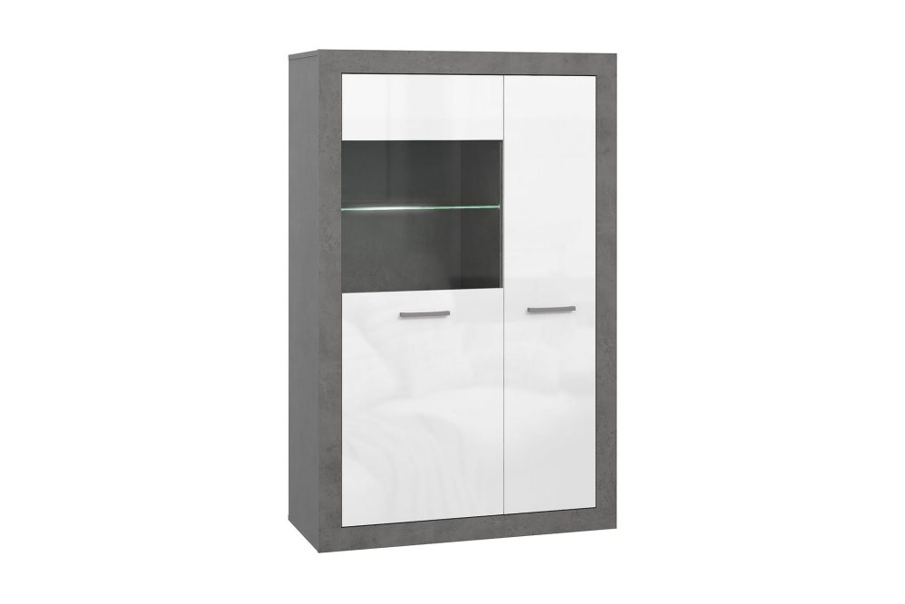 Tolovgrad Vitrinskåp 41 cm djup 93 cm bred 145,9 cm hög Ljust Trä Glas
