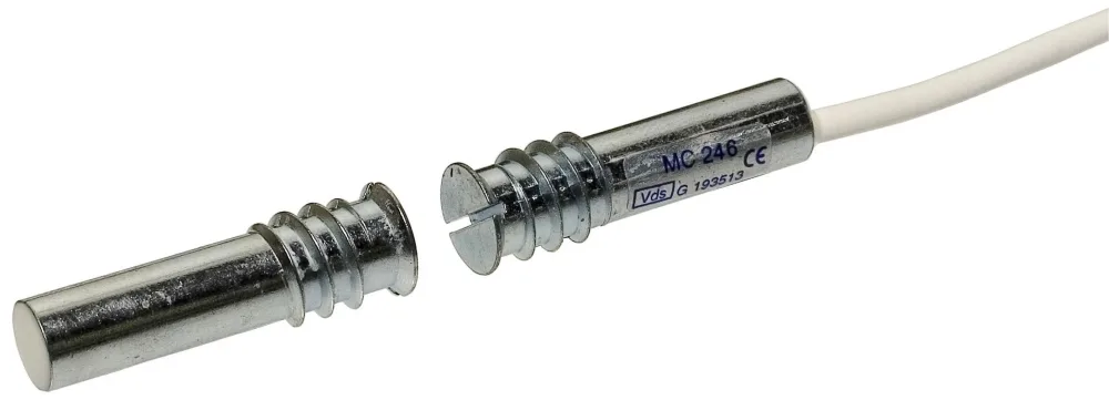 Alarmtech MC 255-10 Magnetkontakt 1 öppnande kontakt 10 m kabel - Bild 2
