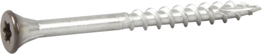 ESSVE 537345 Fasadskruv 4,4x45 mm, rostfri/syrafast A4, band. Brun, 250-pack - Bild 2