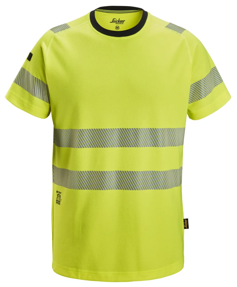 Snickers Workwear 2539 T-shirt varsel, gul 4XL