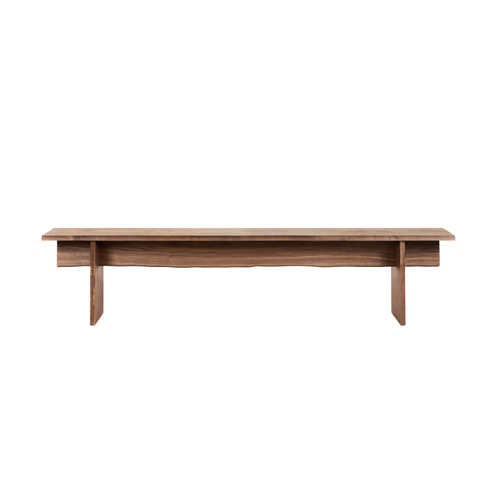 Bookmatch bänk 210 cm, Valnöt