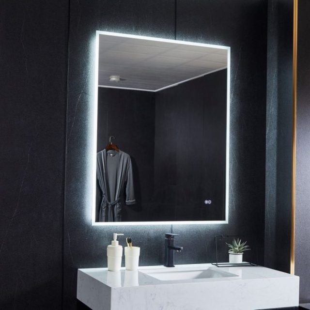 Spegel 80x100cm | LED-belysning & anti-fog