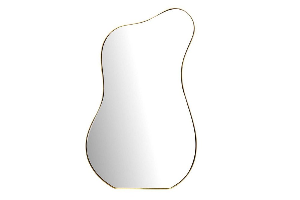 Spegel Wohnling Asymmetrisk metallram oval 100 cm