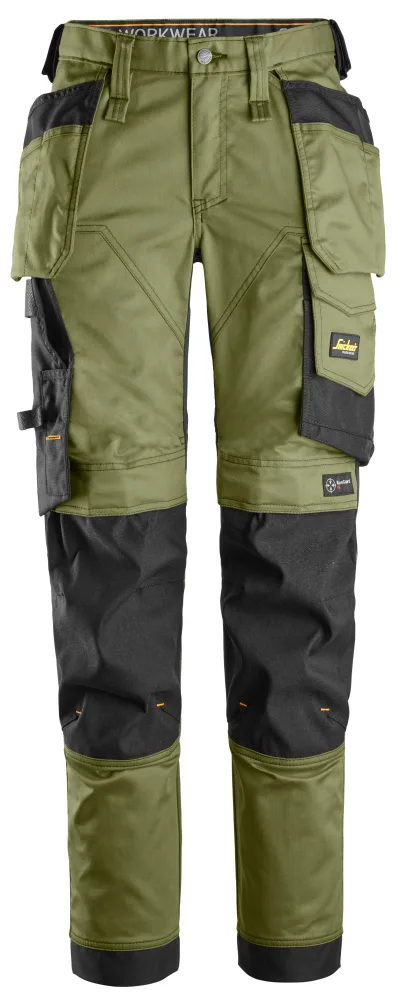 Snickers Workwear 6247-3104 Arbetsbyxa khakigrön/svart 48