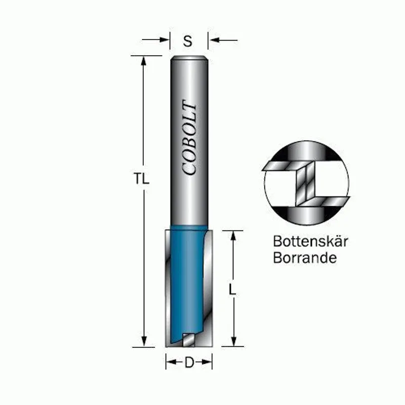 Cobolt Notfräs D=23 L=25 TL=63 S=8