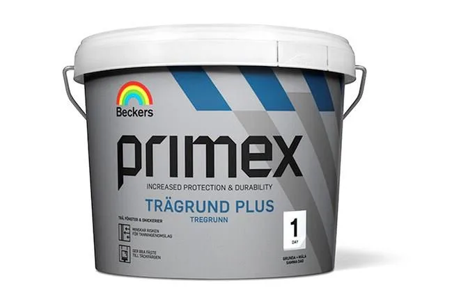 Beckers Primex Trägrund Plus Grundfärg Röd