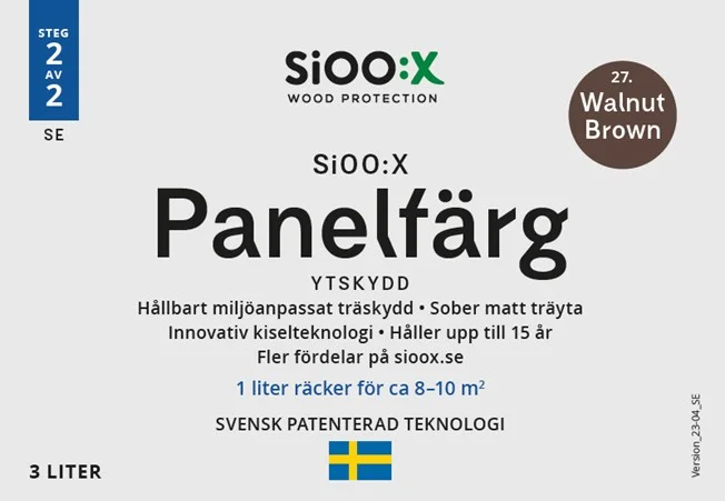 SiOO:X Panelfärg Ytskydd 3L Walnut Brown