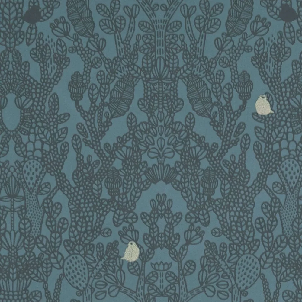 Treasure For Every Little Nook Amelie 124-02 Turkos Tapet | Stuvbutiken