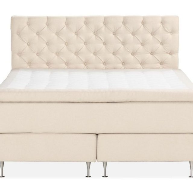 Oslo Lyx Sängpaket Boucle 160x200 Djuphäftad gavel