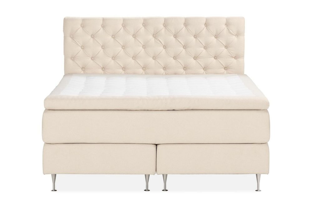 Oslo Lyx Sängpaket Boucle 160x200 Djuphäftad gavel