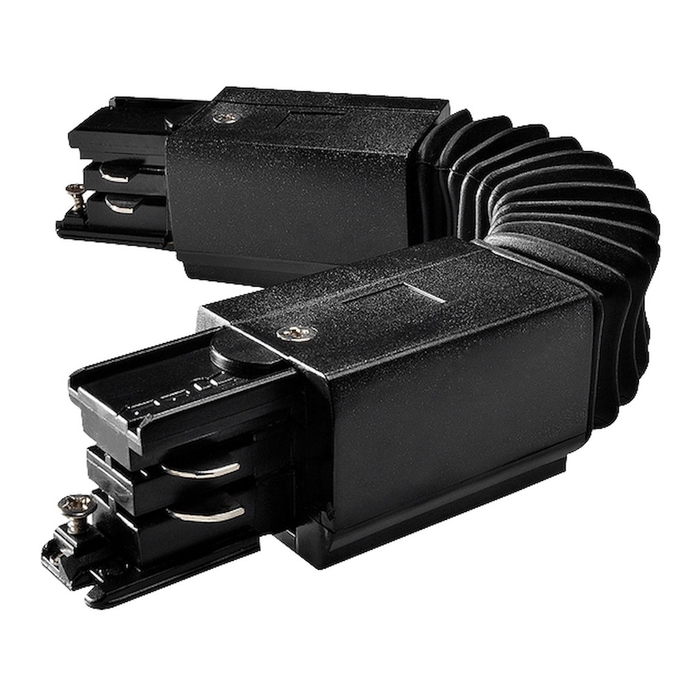 Skarv Flexibel, För 3-Fas Skena, Svart, Powergear 7420268