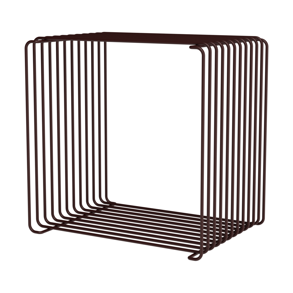 Panton Wire Single hylla 34,8x34,8x25,7 cm, Black red