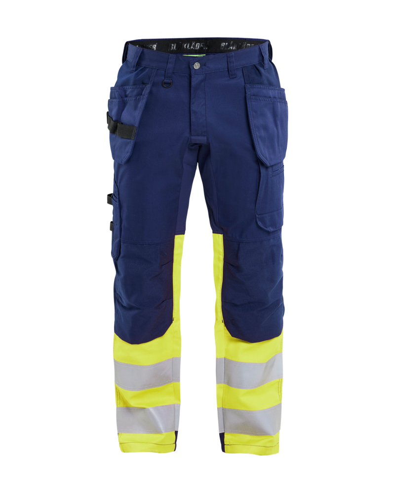 BYXA 15581811 BLÅKLÄDER MARINBLÅ/GUL C48