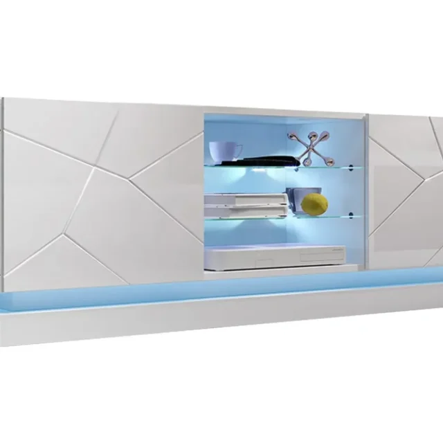 Qiu TV-bänk 40x160 cm LED-belysning