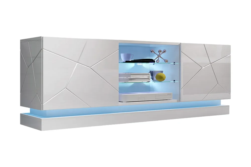 Qiu TV-bänk 40x160 cm LED-belysning