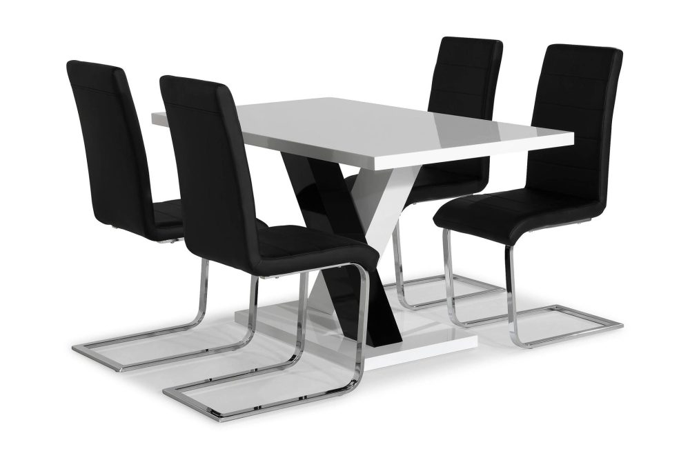 Cesi Matgrupp 140 cm med 4 Cibus Stol
