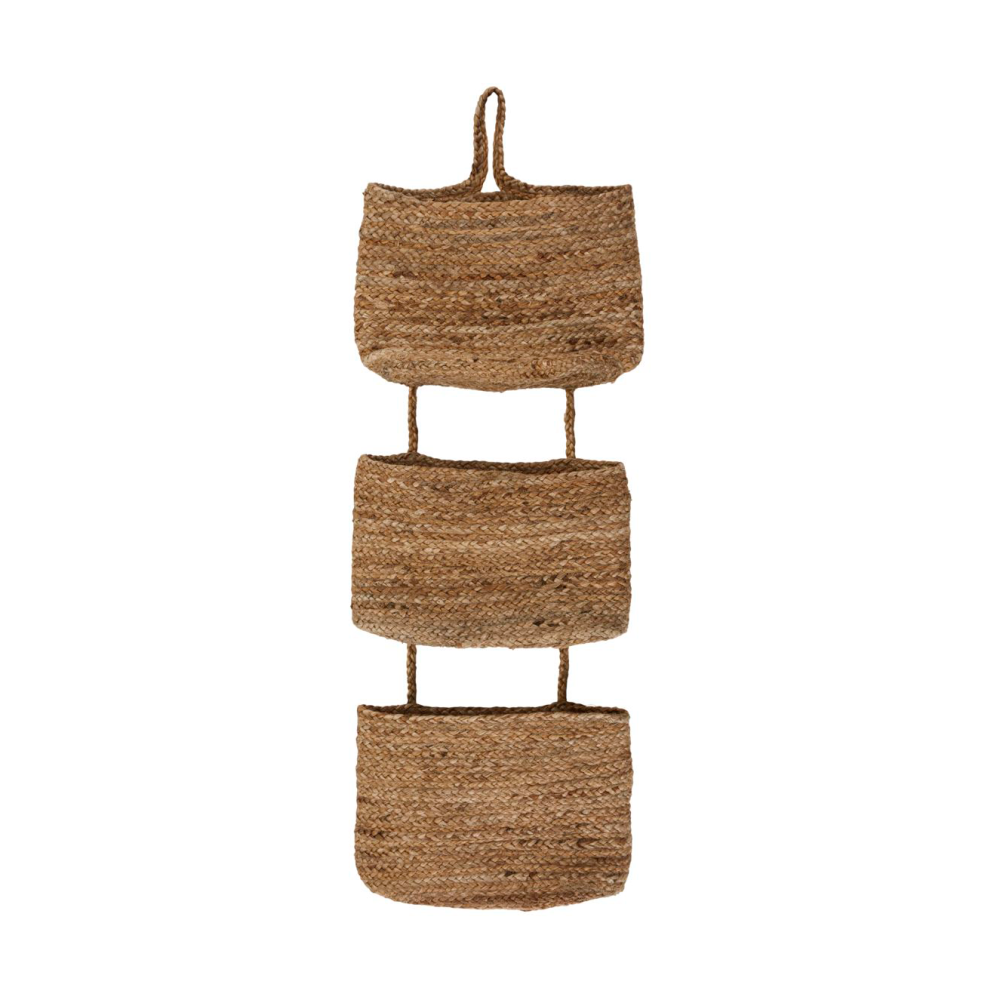 Ramla vägghängd korg 35x109 cm, Natur