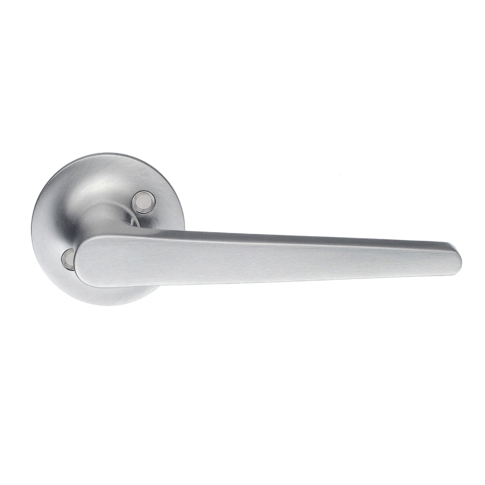 Ytterdörrhandtag 124mm Borstad Krom Beslagsboden B166