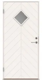 Swedoor P-1400 Ytterdörr vit (S 0502-Y) 988x2080 mm