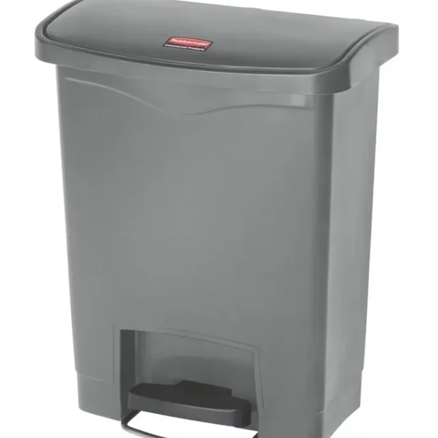 Rubbermaid Slim Jim Soptunna med pedal, grå 30 l