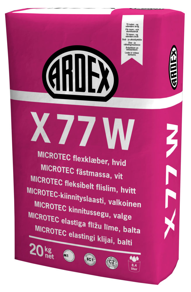 ARDEX KAKELFIX X77W VIT 20KG LAGRINGSTID 12MÅN ARDEX