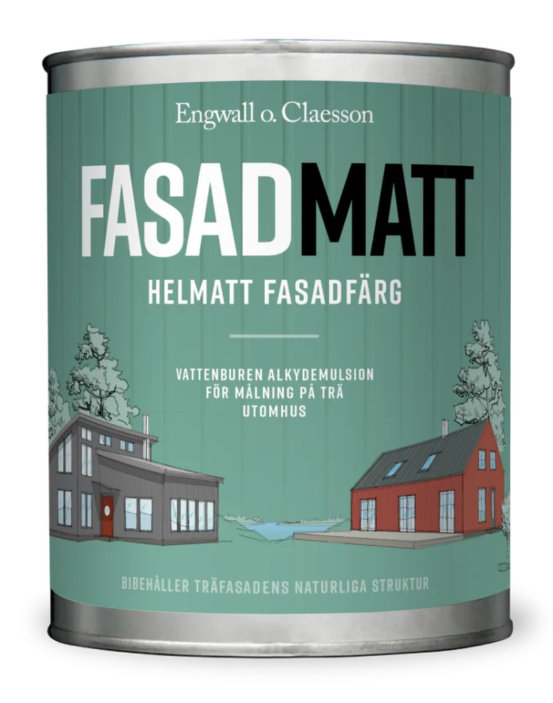 Lasol Fasadmatt 1 L 9002 Bruten vit