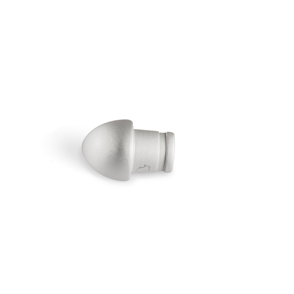 HÖRNDEL BLANKE KVAR AL SILVER MA 10MM, 8406 KVARTSRUND ALUMINIUM MATT
