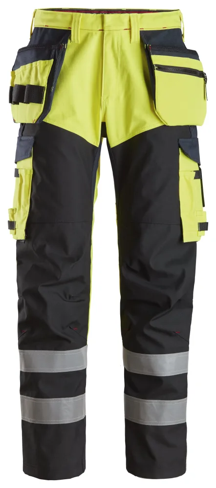 Snickers Workwear 6265 Arbetsbyxa varsel, gul/marinblå 116