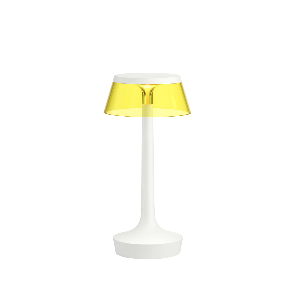 Bon Jour Unplugged bordslampa, White-yellow