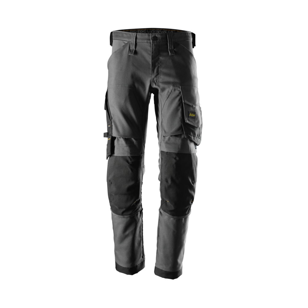 STRETCHBYXA CANVAS AW STÅLGRÅ/SVART STL 160