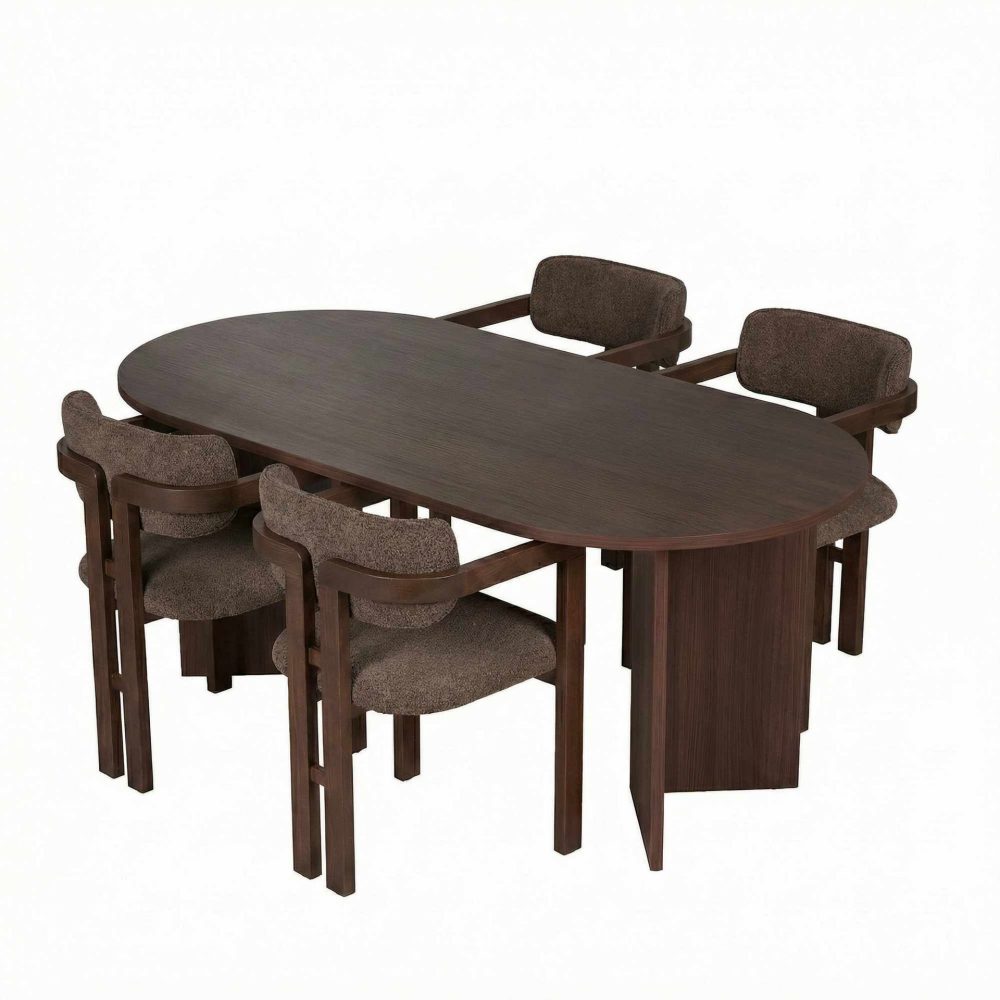 Dano Matbord- och stolset 180x75x90 cm 5 delar