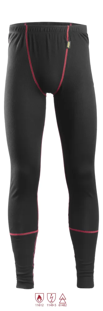 Snickers Workwear 9468 ProtecWork Långkalsong svart, flamskydd XL