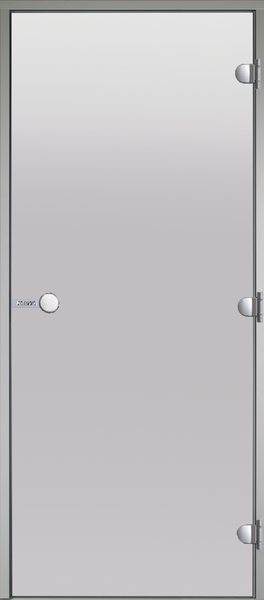 BASTUDÖRR ALUMINIUMKARM GRÅ SATIN 8X21