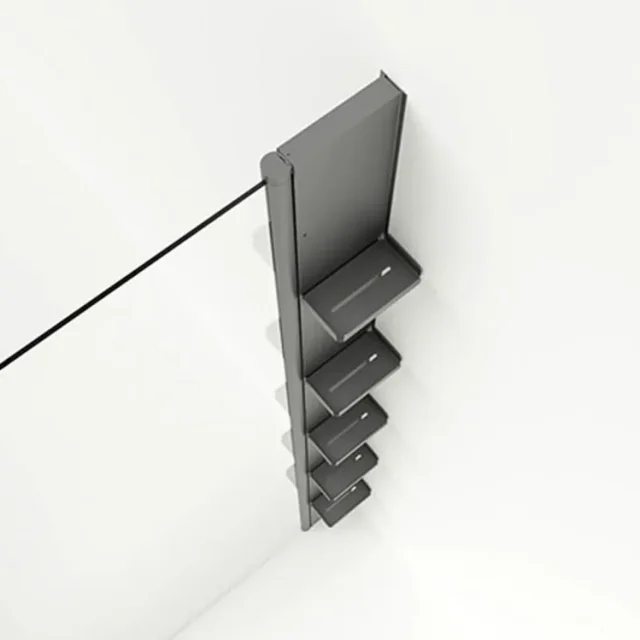 Svedbergs Skoga 6600 Duschförvaring Blank Aluminium