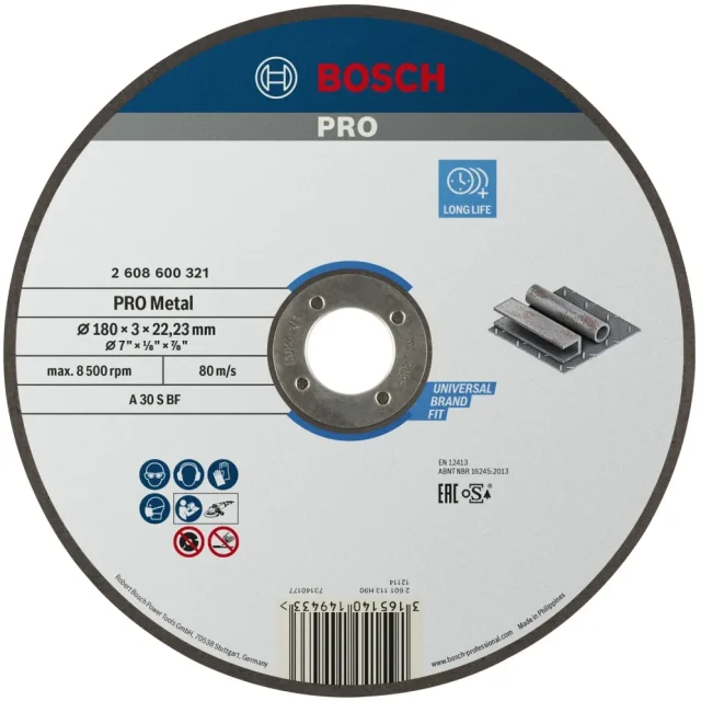 Bosch 2608600321 Kapskiva 180x3 mm