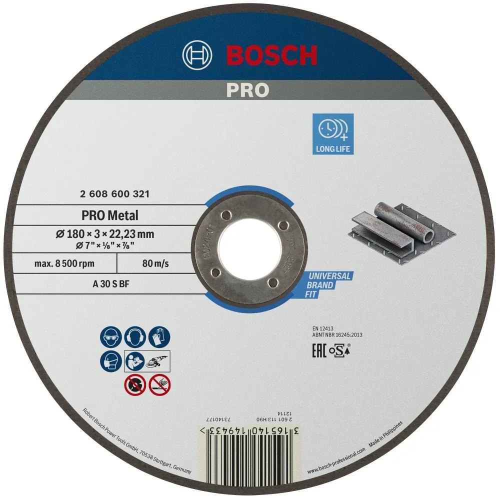 Bosch 2608600321 Kapskiva 180x3 mm