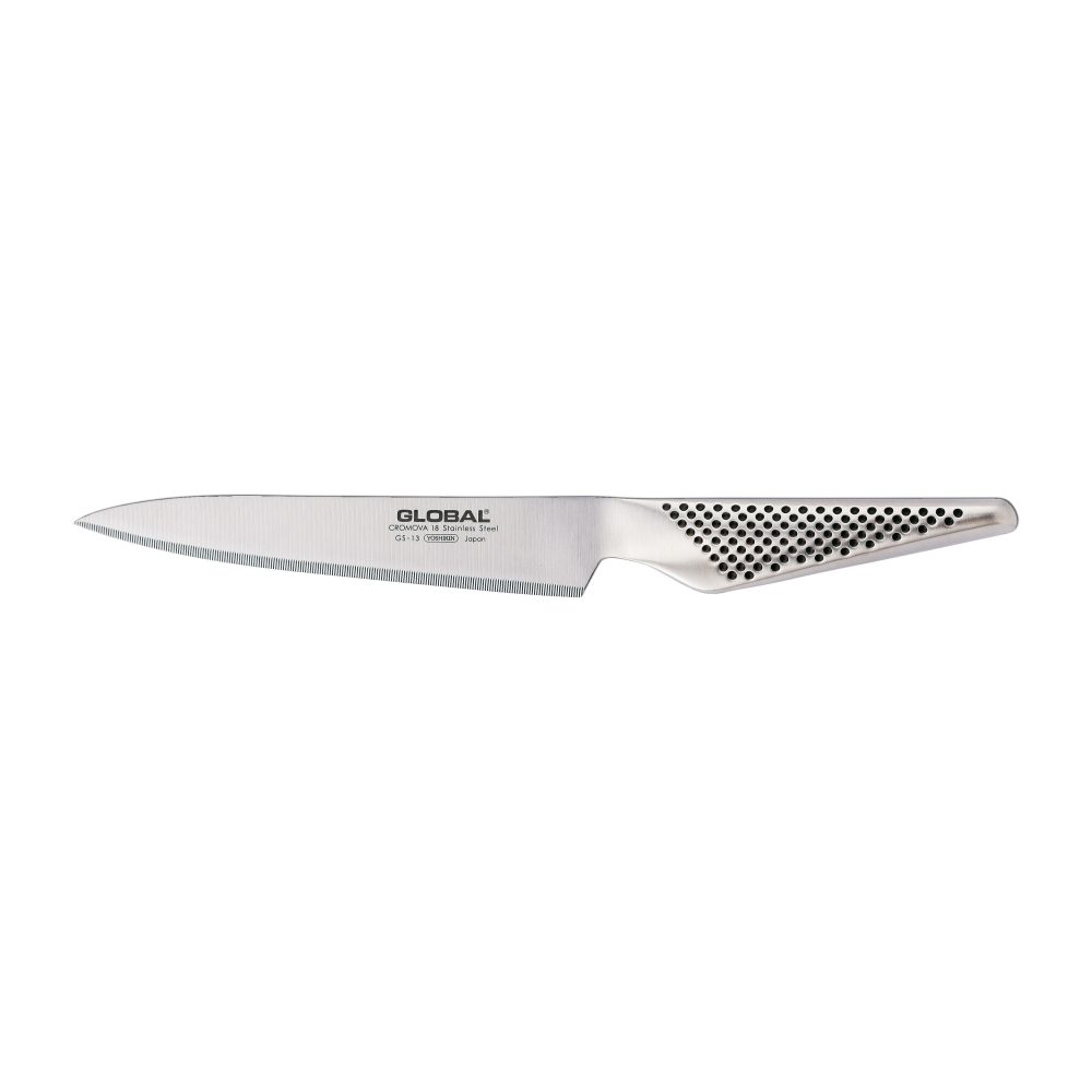 Global GS-13 Allkniv fintandad 15 cm, rostfritt stål