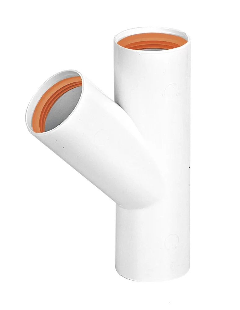 Faluplast 2316126 Grenrör 45°, med gummitätning 40 mm