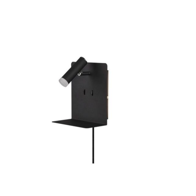 Vägglampa TRIO Element Mattsvart