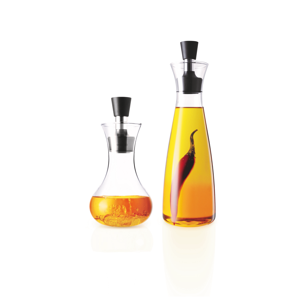 Oljekaraff och dressingshaker 2-delar, Transparent